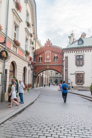 Krakow, Poland - July 27, 2019: Alley of princes Czartoryski.のeditorial素材