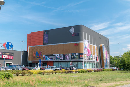 Oswiecim, Poland - July 28, 2019: Niwa shopping mall.のeditorial素材
