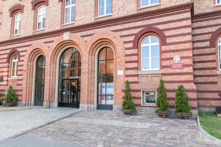 Krakow, Poland - July 28, 2019: Tadeusz Kosciuszko University of Technology (Polish: Politechnika Krakowska im. Tadeusza Kosciuszki). Public university located in central Krakow.のeditorial素材