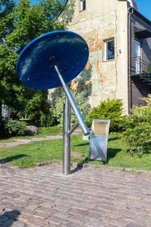 Kaliningrad, Russia - August 4, 2019: Umbrella with star constellations at Museum of the World Ocean.のeditorial素材