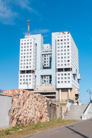 Kaliningrad, Russia - August 4, 2019: House of Soviets building.のeditorial素材