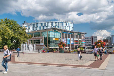 Kaliningrad, Russia - August 5, 2019: Klover shopping center.のeditorial素材