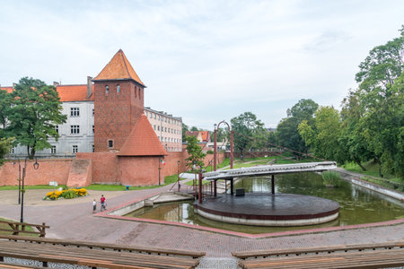 Braniewo, Poland - August 6, 2019: Municipal Amphitheater Henryk Mrozinski.のeditorial素材