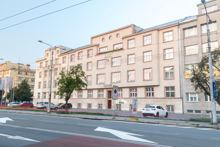 Ostrava, Czech Republic - August 29, 2019: ABC GAMAY building in Ostrava.のeditorial素材