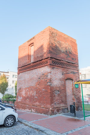 Kwidzyn, Poland - September 22, 2019: Ruins of the town hall.のeditorial素材