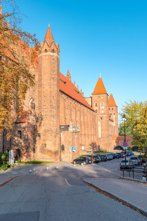 Kwidzyn, Poland - September 22, 2019: Large brick gothic castle in Kwidzyn.のeditorial素材