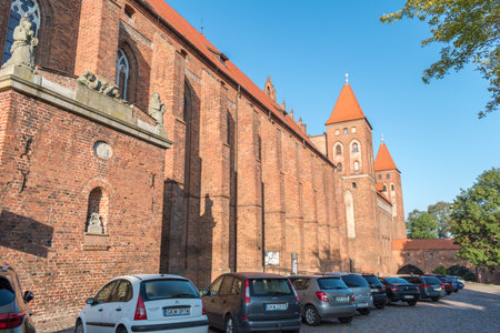 Kwidzyn, Poland - September 22, 2019: The Marienwerder Castle and Cathedral in Kwidzyn.のeditorial素材