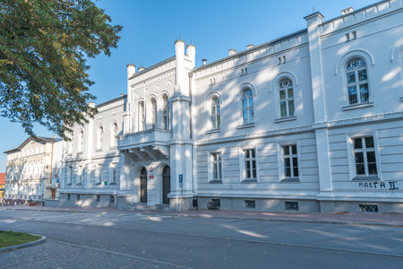 Kwidzyn, Poland - September 22, 2019: Building of District Court in Kwidzyn.のeditorial素材