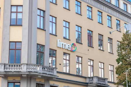 Stockholm, Sweden - September 24, 2019: Logo and sign of lime.のeditorial素材