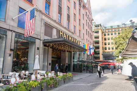 Stockholm, Sweden - September 24, 2019: Haymarket hotel in Stockholm.のeditorial素材