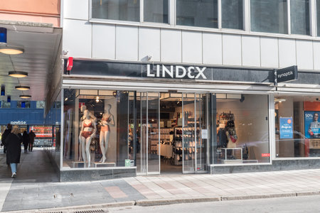 Stockholm, Sweden - September 24, 2019: Lindex front store. Lindex is a Swedish fashion chain within the Finnish Stockmann Group.のeditorial素材