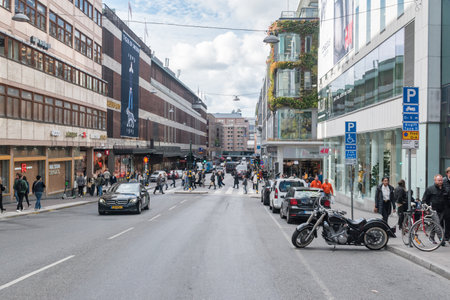Stockholm, Sweden - September 24, 2019: Stockholm city center.のeditorial素材