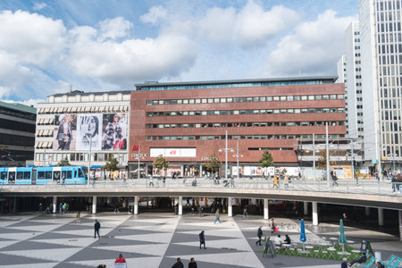 Stockholm, Sweden - September 24, 2019: Sergels torg square.のeditorial素材