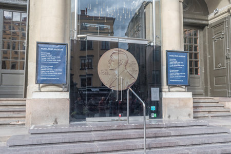 Stockholm, Sweden - September 24, 2019: Nobel prize museum.のeditorial素材