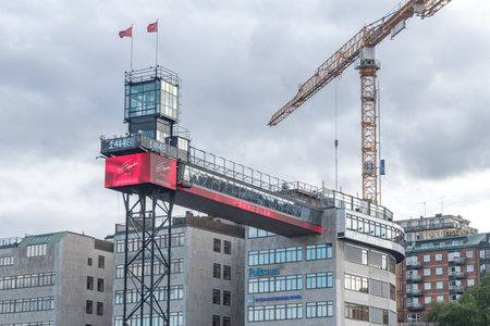 Stockholm, Sweden - September 24, 2019: The Katarina Elevator or Katarina Lift.のeditorial素材