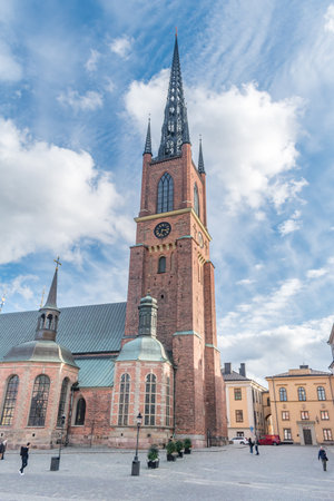 Stockholm, Sweden - September 24, 2019: Riddarholm Church (Riddarholmskyrkan).のeditorial素材