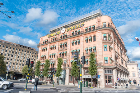 Stockholm, Sweden - September 24, 2019: Building of the Aftonbladet newspapers.のeditorial素材