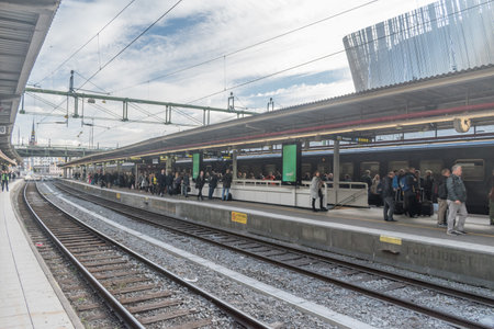 Stockholm, Sweden - September 24, 2019: Stockholm Central railway station.のeditorial素材