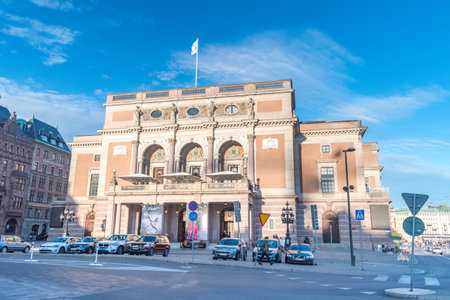 Stockholm, Sweden - September 24, 2019: Royal Swedish Opera House.のeditorial素材