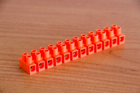 PVC electric wire connector.の写真素材