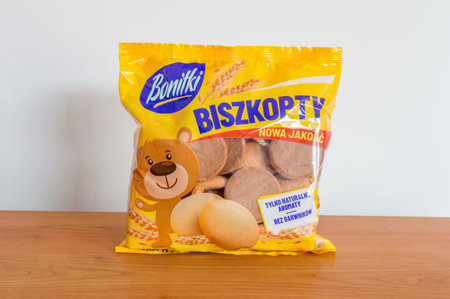 Pruszcz Gdanski, Poland - March 7, 2020: Pack of Bonitki biscuits.のeditorial素材