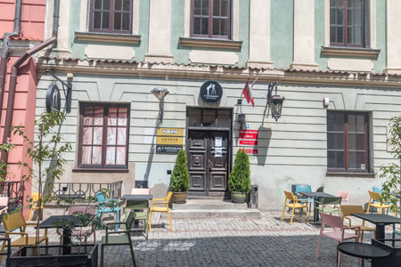Lublin, Poland - June 11, 2020: U fotografa craft beer pub.のeditorial素材