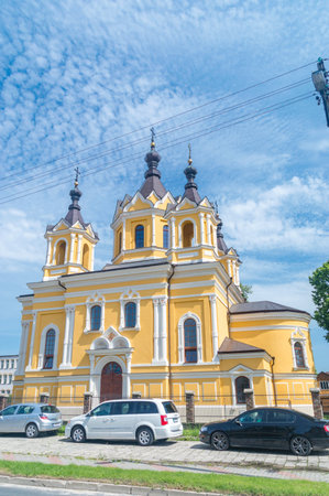 Tomaszow Lubelski, Poland - June 12, 2020: Orthodox Church under the invocation of St. Nicholas the Wonderworker.のeditorial素材