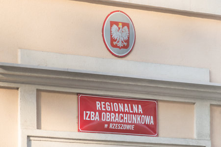 Rzeszow, Poland - June 13, 2020: Regional Chamber of Audit (Polish: Regional Chamber of Audit).のeditorial素材