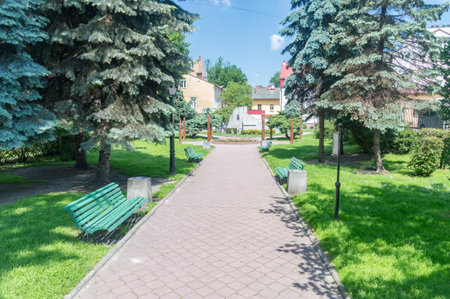Tarnow, Poland - June 13, 2020: Sandor Petofi Square.のeditorial素材