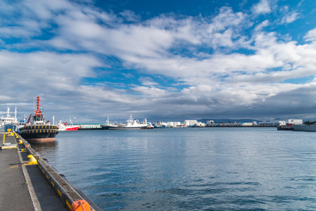 Reykjavik, Iceland - June 19, 2020: Old Harbor in Reykjavik.