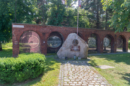 Tczew, Poland - June 26, 2020: Marshal Jozel Pilsudski Square.のeditorial素材
