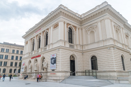 Vienna, Austria - August 30, 2020: Albertina Modern, second location of the Alberina Museum is museum of modern art.のeditorial素材