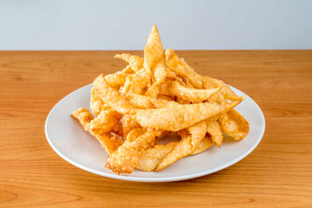 Polish Faworki and chrusty are the plural forms of the words faworek and chrust respectively.の写真素材