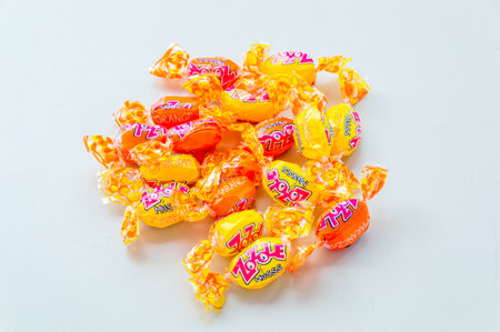 Pruszcz Gdanski, Poland - March 20, 2021: Zozole musss sweets.のeditorial素材