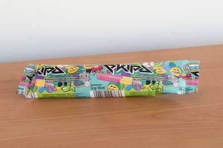 Pruszcz Gdanski, Poland - April 28, 2021: Koral Team icecream. Ekipa is a team of Polish youtubers...