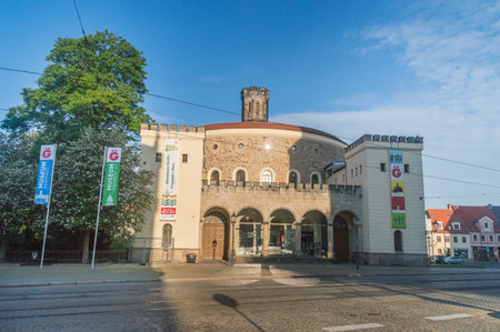 Gorlitz, Germany - June 2, 2021: Kaisertrutz bastion building in the town of Goerlitz. Actually museum of cultural history (Kulturhistorisches).のeditorial素材