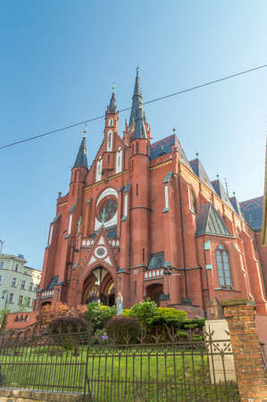 Holy Guardian Angels church in Walbrzych, Poland.の写真素材