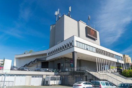 Rybnik, Poland - June 4, 2021: Building of the theater of the Rybnik Region.