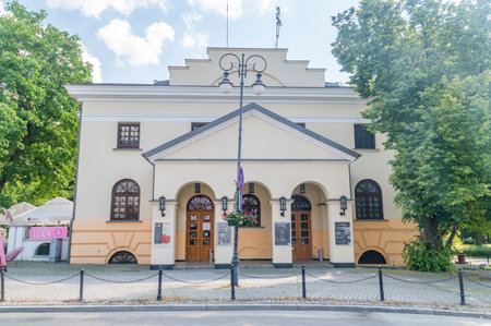 Radom, Poland - June 7, 2021: Former Lublin Horn (Dawna Rogatka Lubelska) in Radom.のeditorial素材