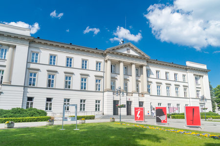 Radom, Poland - June 7, 2021: Sandomierski Palace, the palace of the Sandomierz Province Commission in Radom.のeditorial素材