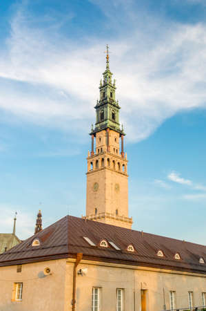 The Jasna Gora monastery in Czestochowa city, Poland.の写真素材