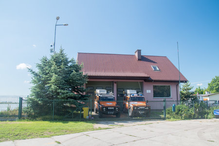 Gdansk, Poland - July 11, 2021: Station of Sea Rescue Station, Maritime Search and Rescue Service.のeditorial素材
