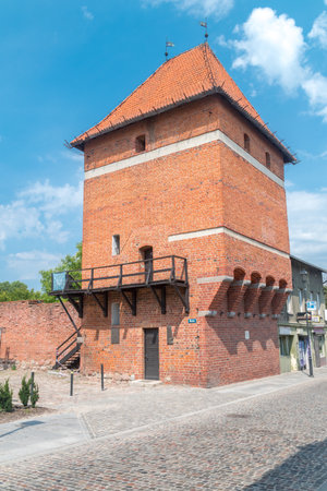 Starogard Gdanski, Poland - July 25, 2021: Gdansk tower in Starogard Gdanski.のeditorial素材