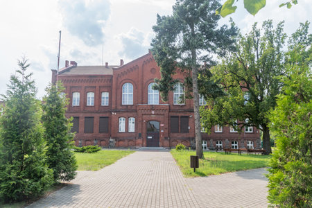Swiecie, Poland - July 25, 2021: 1st Secondary School named after Florian Ceynowa.のeditorial素材