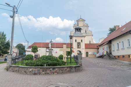 Swiecie, Poland - July 25, 2021: Roman Catholic Church of St. Immaculate Conception of the Blessed Virgin Mary.のeditorial素材