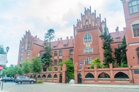 Torun, Poland - July 26, 2021: Collegium Maius of Nicolaus Copernicus University in Torun.のeditorial素材