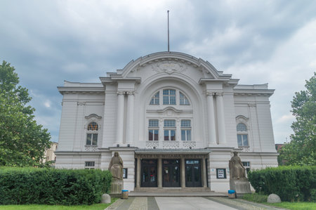 Torun, Poland - July 26, 2021: Wilam Horzyca Theater.のeditorial素材