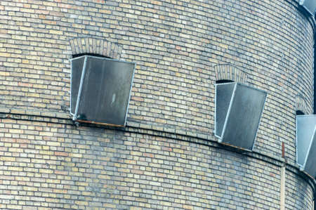 Curtained window of the prison to prevent prisoners from contacting the outside world.