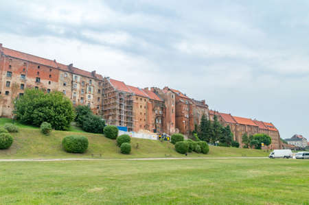 City walls of the town of Grudziadz.