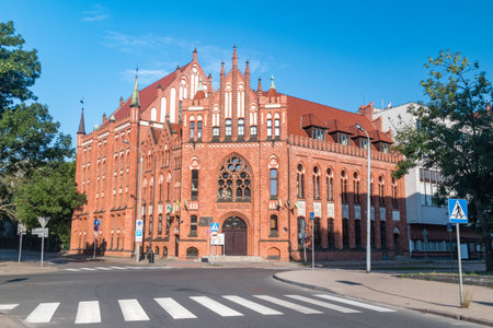 Gdansk, Poland - July 31, 2021: Gdansk Library of the Polish Academy of Sciences.のeditorial素材